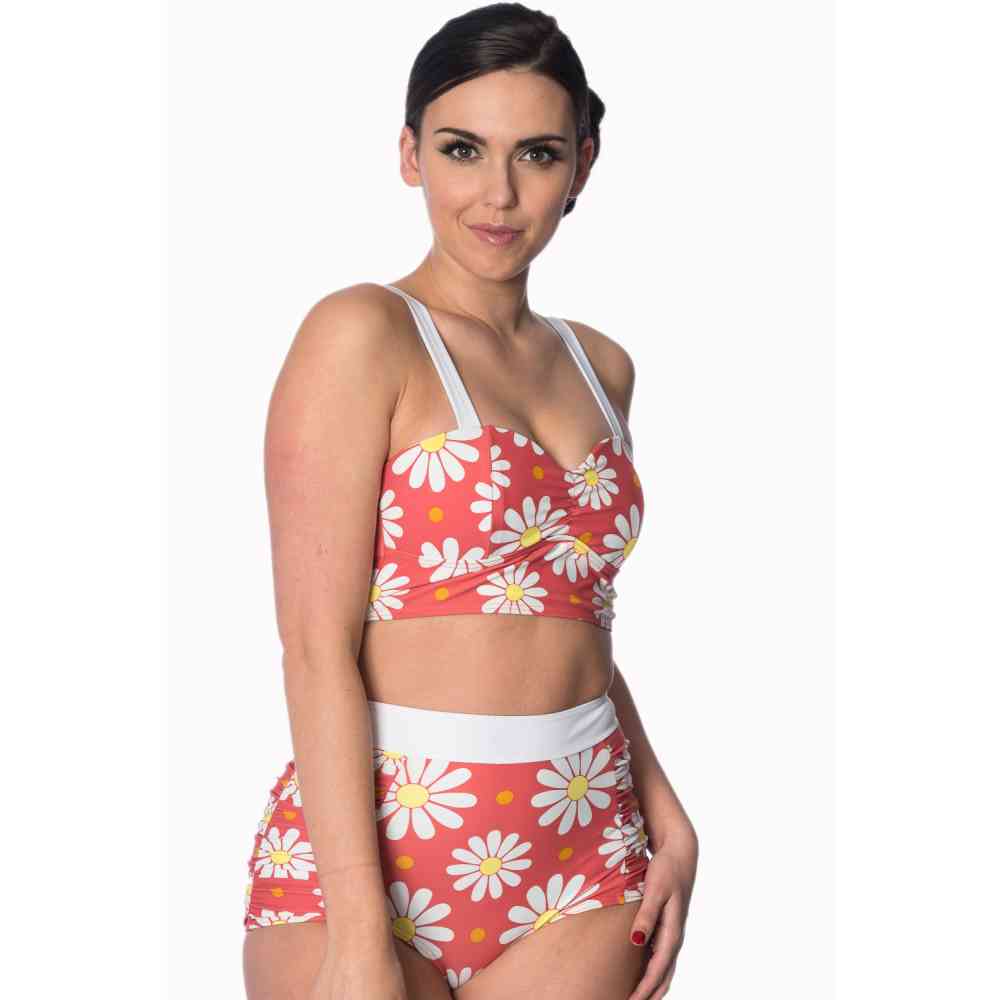 Dancing Days - CRAZY DAISY BUILT UP Bikini bottom - Red